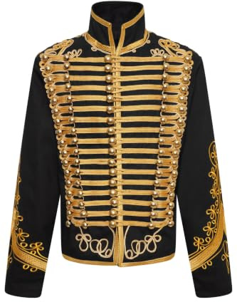 Ro Rox Adam Jacke Herren Military Marching Band Drummer Music Festival Parade