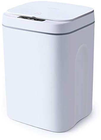 TIXBYGO Automatischer Mülleimer Sensor Mülleimer rechteckig Abfalleimer mit Deckel & Inneneimer, Touchless Smart Mülleimer Küche Bad Automatik Mülleimer(16L)