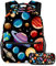 Space Planets Muster Universum Schultasche Set für Teenager Mädchen Jungen Kinder, Student Büchertasche Rucksack mit Federmäppchen für Primary Secondary Junior