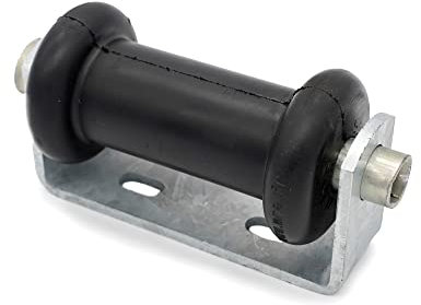 Rebadis Rouleau Central de quille, Largeur 125mm, spécial remorque Bateau avec axe et Support Acier à boulonner