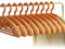 OYUEGE Um 360 Grad drehbarer Kunststoff-Kleiderbügel, extra dicker Kunststoff, breite Schulter, Standard-Kleiderbügel, ideal für täglichen Gebrauch, 10 Stück, Orange, Einheitsgröße, (OYUKPTYJ034-3)