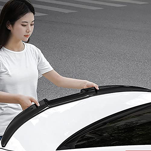 JOSKAA Auto Heckspoiler für Audi A5 Sportback (8TA) 2011-2016, Universal ABS Heckspoiler Kofferraumdeckel Dachflügel Lippe,Bright Black