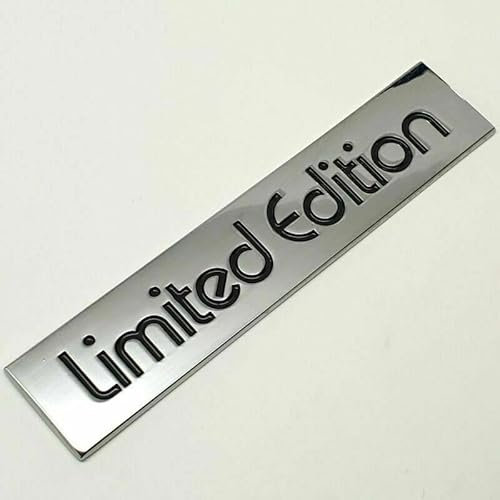 Limited Edition Car Metal Abzeichen Aufkleber Selbstklebendes Klebeband Silber