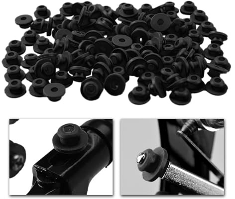 BAMTTOO Black Tattoo Rubber Grommets Soft Silicone Tattoo Needle Grommets Pads for Tattoo Machine Needles Tattoo Supplies (300 Pieces Black Needle Pads)