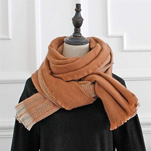 GLigeT Schals Joker-Schal, Schal, weiblich, Winter, Nähte, kontrahierter Wind, Damenschals Warm Herbst (Color : 2)