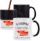 Planetee Tasse Magique Sandrine géniale sans faire exprès | Mug qui change couleur avec la chaleur | Idée Cadeau Humour Collègue Travail Famille Anniversaire Noël