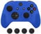 eXtremeRate PlayVital Cover Skin per Xbox One S X Controller,Custodia Protettiva in Silicone con Gommini Coprilevette Analogiche Antiscivolo per Xbox One S X Joystick Model 1708(Blu Scuro)