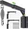 BeneLabel Boxsackhalterung, Wandhalterung Schwerer Kleiderbügel Hängeständer Federkarabiner Stille Rotation mit Einstellbarer Länge von 44-64cm & 33-45cm Höhe für Home Gym Indoor-Boxübung, 250-400lbs