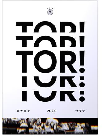 Displate - Poster aus Metal - Deutsche Fußball-Bund - DFB Crest - TOR! 3 - Größe M - 32x45cm Matt