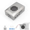 Binghe RasPi 5 ABS Case with Official RasPi Active Cooler for Raspberry Pi 5 (Silver)