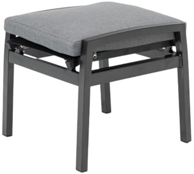 Gardissimo Aluminium Textilen Gartenhocker oder Beistelltisch Vigo anthrazit
