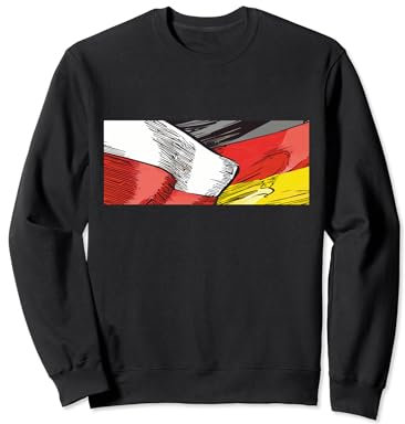 Flagge von Polen und Deutschland als Wappen Deutsch Polen Sweatshirt