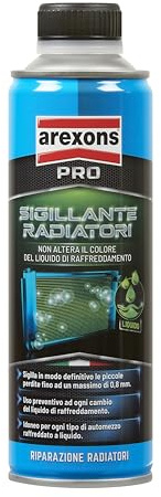 AREXONS Sigillante Radiatori Liquido per Piccole Perdite 300ml | Fino a 0,8mm, Idoneo con Tutti i Liquidi di Raffreddamento, Anche ad Uso Preventivo