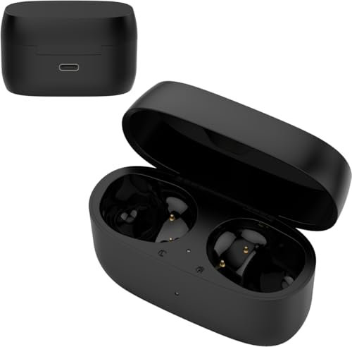 BeisDirect Earbuds Charging Case for Jabra Elite 4/Elite 3 Headset Charging Compartment for Elite 4/Elite 3 BT Wireless Earbuds Charging Box Without Headphones, Black