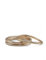 Bracelet Pan en Or Véritable - Lot de 3 Bracelets Tibétains pour Femme - Imperméables et Résistants - Or ou Or Rose - Tailles S et M - Cadeau, 5,5 cm, Silicone