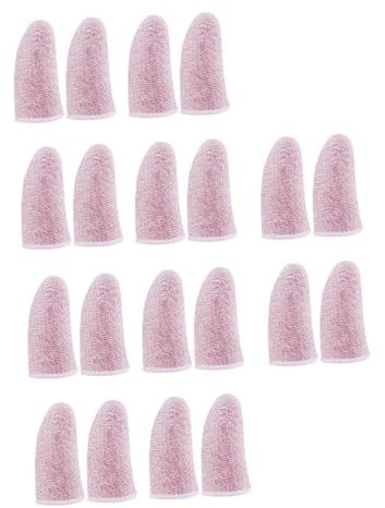Hoement 13 Paia Lettino Da Gioco Copertura Delle Dita Del Gioco Manicotti Per Le Dita in Fibra Di Gioco Copertura Per Le Dita Del Gioco Mobile Manica Da Gioco Guanti Rosa Fibra Di Carbonio