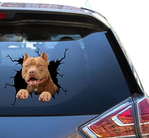 SANTPOT American Bully Aufkleber American Bully Dog Aufkleber Coole Vinal Packs Aufkleber Für Mädchen Lustige Vinyl-Fahrzeugaufkleber