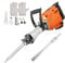 Marteau perforateur de démolition électrique 1500 W avec 2 burins Marteau-piqueur robuste Marteau à béton Pioches à impact
