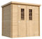 TIMBELA M311C+M311G Holzhaus Gartenhaus - Gartenschuppen Holz mit Boden Imprägnierte B204xL142xH200 cm/ 2,22 m2 Lagerschuppen für Garten - Fahrrad Schuppen - Wasserfestes Dach