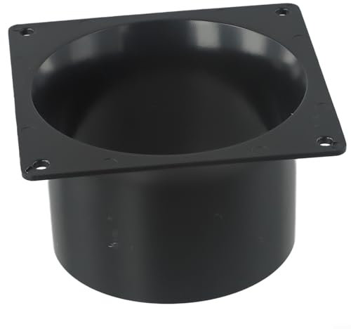 Conecta eficientemente tus tuberías de ventilación con este conector de brida de pared ABS (100 mm)