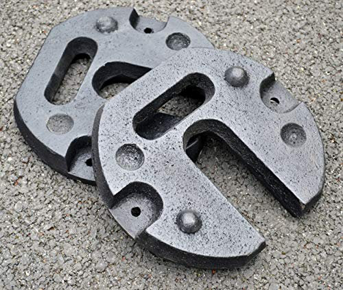 Sun Leisure 12kg Steel Gazebo Weights, Set of 4 Weights, Professional, Commercial, Heavy Duty Weights, for Gazebos, Shelters, Marquees, Tents, Pagodas, Secure Gazebo, Anchor Gazebo, Outdoor Use