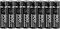 Lot de 8 piles rechargeables au lithium 1,5 V AAA Li-ion 1,5 V 900 mWh