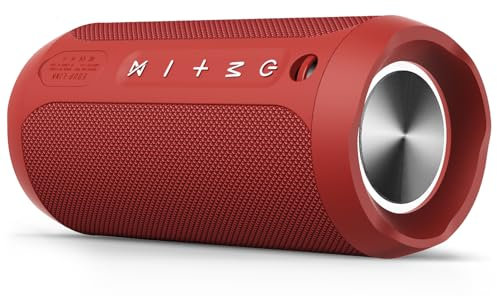 EDUPLINK Altoparlante Bluetooth, altoparlante wireless portatile, altoparlante impermeabile IPX7 rosso