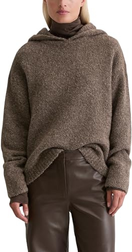 Marc O'Polo Bouclé-Hoodie Loose aus Schurwolle-Alpakawolle-Mix