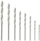 Ensemble de 8 Forets Hélicoïdaux à Pointe Diamantée, Tailles de 0,8 mm à 3,0 mm,pour Percer le Verre, le Métal, les Coquillages, le Jade et les Perles, Outils de Perçage de Haute Précision