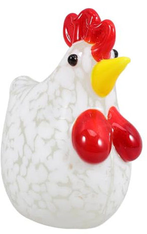 Milisten Adornos De Figura De Pollo De Decoración De Escritorio Estatua De Animal para Decoración De Pollo