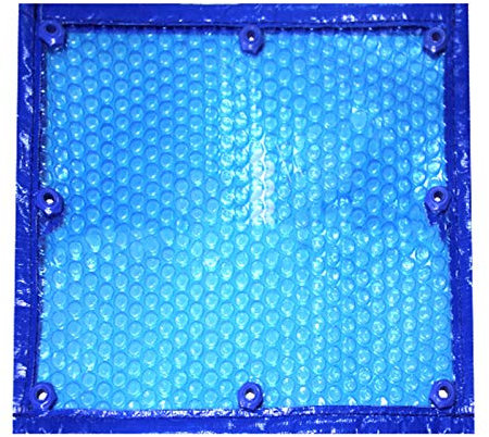HSIRYAOHD Bâche solaire rectangulaire avec œillets, 400 µm d'épaisseur, couverture chauffante à bulles pour piscine hors sol pour piscine hors sol (taille : 3 m x 4 m)
