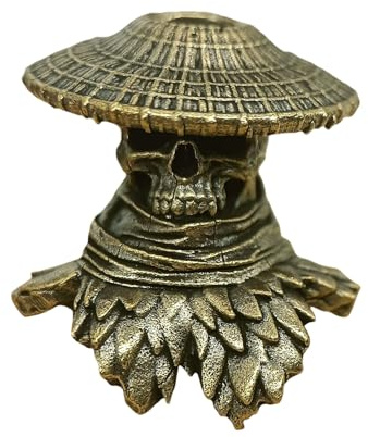 FUUGlan Einzigartiger Messer-Anhänger, Paracord-Vielseitigkeit, Messer-Anhänger, Paracord-Dekoration, Outdoor-Essential, Totenkopf-Paracord-Schlüsselband