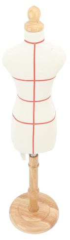 Mumusuki Schneiderpuppe, Eleganter Torso aus Buchenholz mit Ständer Zum Präsentieren und Nähen von Bekleidungsprojekten