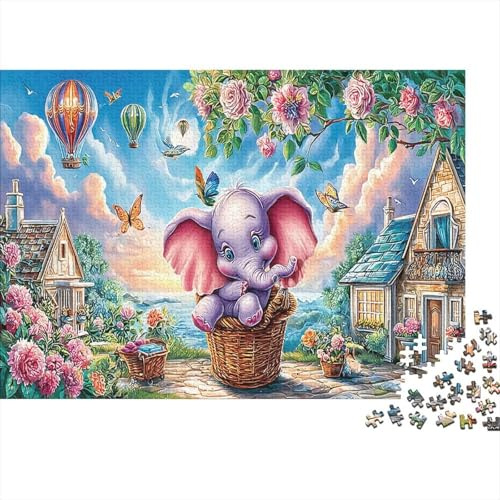 Dumbo Nacht 1000 Teile Puzzle Dumbo Elefant aus recyceltem Karton für Erwachsene, pädagogisches Spiel zur Entspannung, als Wanddekoration & Geschenk
