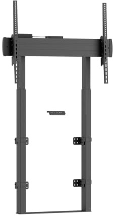 AISENS - FWF100E-269 - Soporte MOTORIZADO DE Suelo Y FIJACION A Pared, TV 120KG DE 55-100, Negro