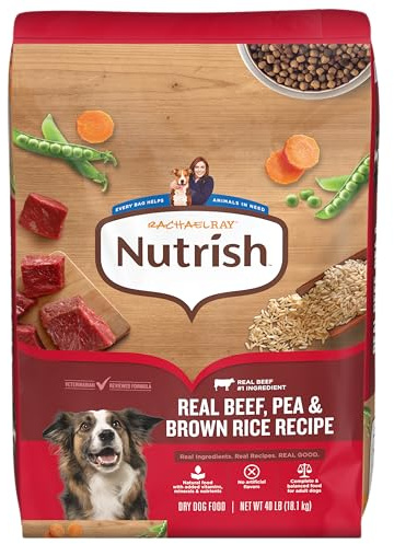 Nutrish Dry Dog Food, Beef, Pea & Brown Rice, 40 lb. Bag (Rachael Ray)