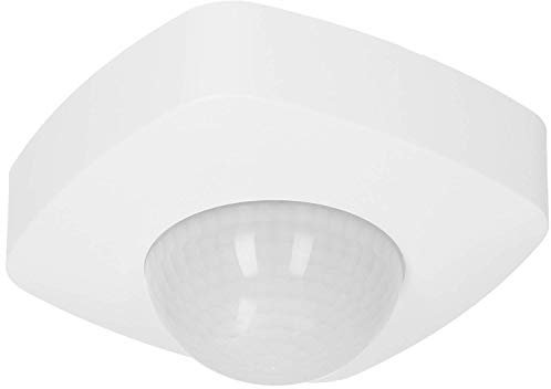 Orno CR-224 Rund Bewegungsmelder mit 3 Sensoren 360 Grad, IP20, Zusammenarbeit mit LED-Beleuchtung Lichtstärke LUX Anpassung