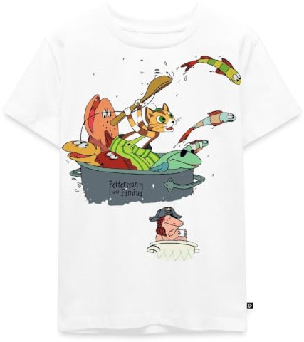 Pettersson Und Findus Im Topf Mit Fischen Kinder Premium T-Shirt