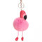 Bluelans® Flamingo-Pom-Schlüsselanhänger, flauschiger weicher Plüsch-Schlüsselanhänger, Bommel, Bälle, Schlüsselanhänger, Handyanhänger, Taschenanhänger, Schlüsselanhänger (Pink)