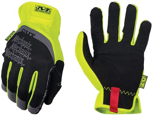 Mechanix Wear FastFit D5, Safety Gloves, Black/Fluorescent Yellow - XXLarge | High dexterity cut resistant gloves, secure grip texture, thermal synthetic leather palm; building, maintenance & handling