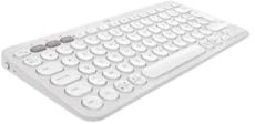 Logitech Pebble Keys 2 K380s clavier sans fil Bluetooth multidispositif, raccourcis personnalisables, fin et portable, Easy-Switch pour Windows, macOS, iPadOS, Android, ChromeOS, FR AZERTY, Blanc