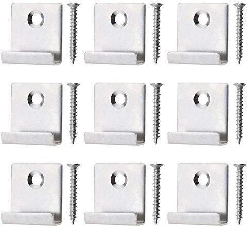 YINETTECH 25pcs Clip de Fixation de Démarreur Caché pour Terrasse en Composite avec Vis 8mm