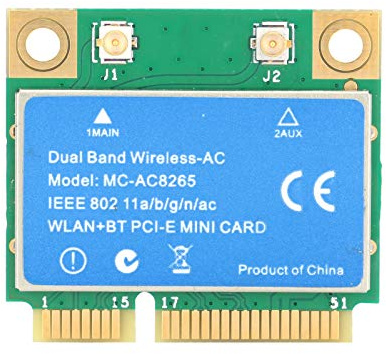 VBESTLIFE PCI-E-Karte, 1200 M 2,4 GHz / 5 GHz Dualband-Drahtlosnetzwerkkarte, für 8265-Chip, Unterstützung 802.11a / B/G/N/AC
