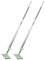 Sichler Haushaltsgeräte Wischmopp mit Abstreifer: 2er-Set Boden-Wischer mit Abstreifer, 6-tlg. Stiel, 4 Wischpads (Wischmop Set, Wischmop mit, Microfasertuch)