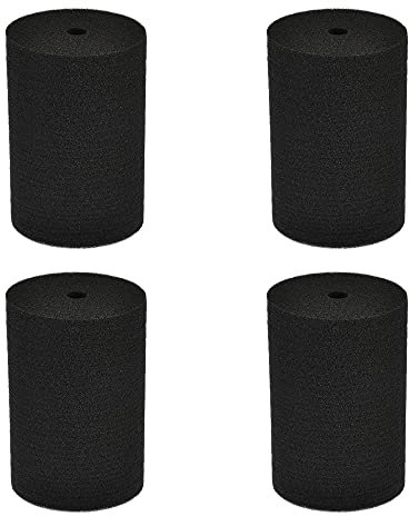 uxcell Cup Turner Foam, Flexible Insert Tumbler Turner Foam Black 75x72x120mm for 3/4 Inch PVC Pipe Tumbler 10oz-40oz 4 Pcs