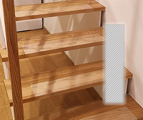 Reyox Antirutschstreifen Treppe Set Anti Rutsch Selbstklebende Stufenmatten Rutschfest Transparent Rutsch Streifen als Rutschschutz Treppenstufen Matten Antirutschstreifen 15 x 90cm | 1 Pcs