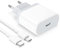 Anigaduo 25W USB C Rapide Chargeur et 2M Cable for iPhone 14/14 Plus/14 Pro/14 Pro Max/13/12/11/SE/X/XS/XR/8/7/6, USBC Prise Secteur Mural Type C Alimentation Adaptateur