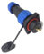 Anschlussstecker Luftfahrtstecker SP13 IP68 2 polig, SP13 Serie 2 Pin Stecker und Buchse wasserdichte mit 2 Loch Flansch Inline Stoßverbinder für Außenlampen verwendet