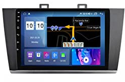 Double Din Car Stereo 9 Inch HD Touch Screen Bluetooth Car For Subaru Outback Legacy 2015-2018 Plug And Play Android 10 Bluetooth Car Stereo Support FM Radio/Subwoofer/Mirror Link/Reverse Camera