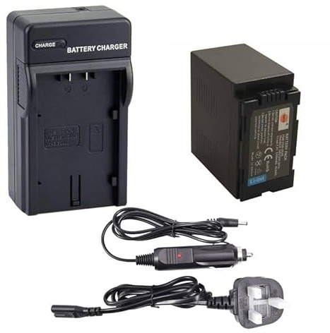 DSTE CGR-D54S Rechargeable Li-ion Battery + Travel Charger Compatible For Panasonic CGA-D54, CGA-D54S, CGR-D54S, CGR-D54S, AG-DVC180A, AG-DVC30, AG-DVC60 Camcorder and Camera